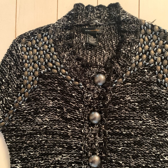 BCBG Max Azria // Studded Crochet Blazer Medium - Picture 9 of 12